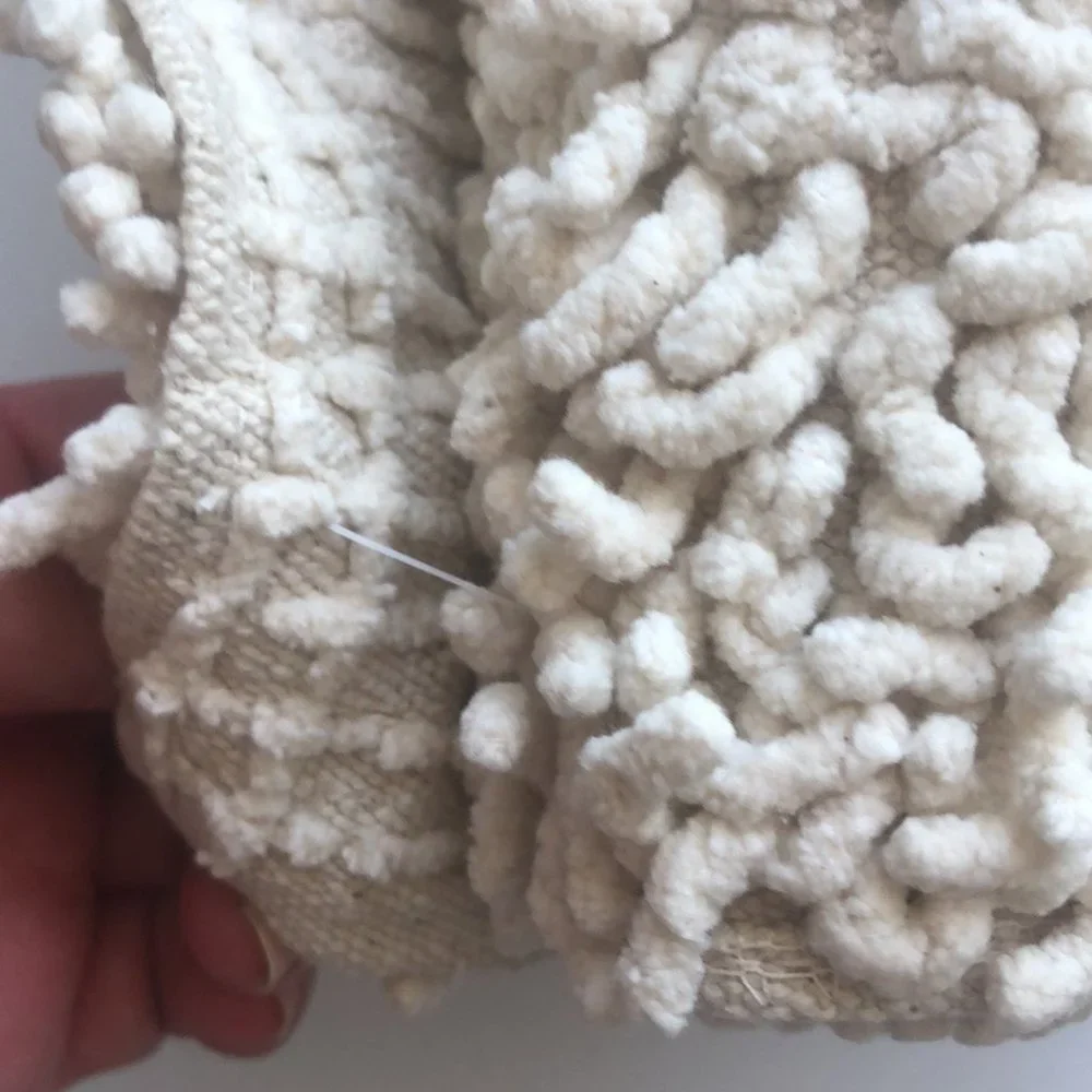 Bath rag mat Cream White New 20